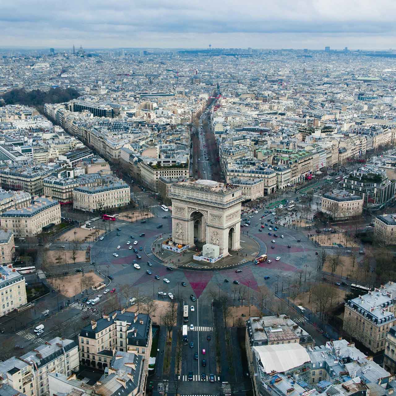 une vue de ARC DE TRIOMPHE