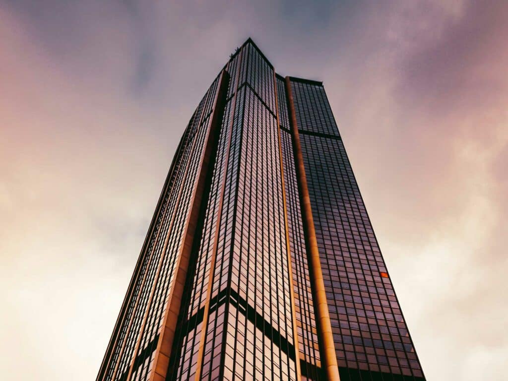 Montparnasse Tower at sunset