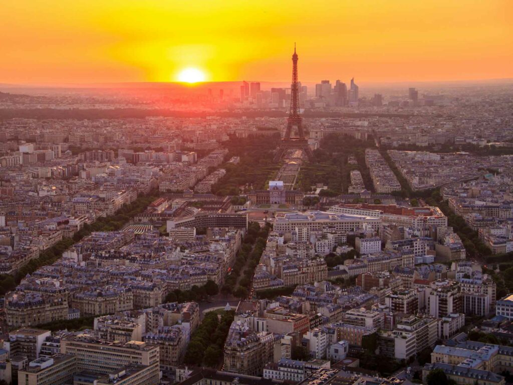 Sunset from Montparnasse Tower